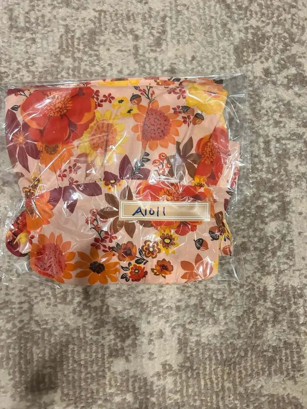 Gymboree Girls Happy Harvest Floral Print Short Sleeve Tiered Dress